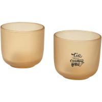 Male 200 ml glass cups - set of 2
