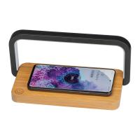 Încărcător wireless din bambus