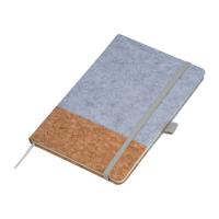Caiet A5 cu copertă din plută și pâslă