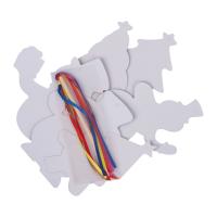 Set de ornamente din hârtie răzuibilă cu agățătoar