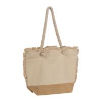 Sacoșă de plajă Oeko-Tex® naturală