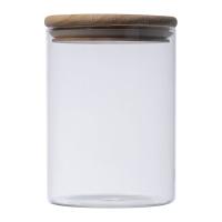 Borcan din sticlă borosilicată cu capac