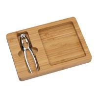 Spărgător de nuci/alune în tavă de bambus