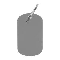 Breloc cu plăcuţă metalică