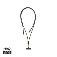LoopAmp RCS RPET adjustable 160 cm phone cord with 60W cable