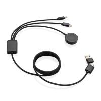 Terra RCS rPET 6-in-1 60W charging cable with watch charger