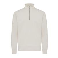 IQONIQ Elgon recycled cotton quarter zip sweater