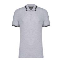Men'S 2 Striped Short Sleeved Poloshirt