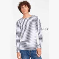 SOL'S MARINE MEN - LONG SLEEVE STRIPED T-SHIRT