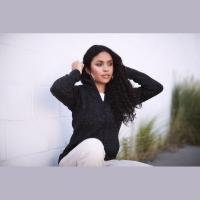 Lux Women's Hooded Knit Fleece Jacket